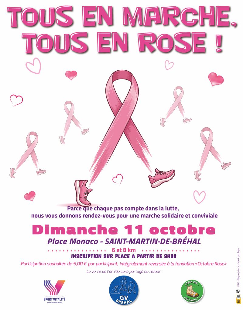 Marche au bénéfice de Octobre Rose